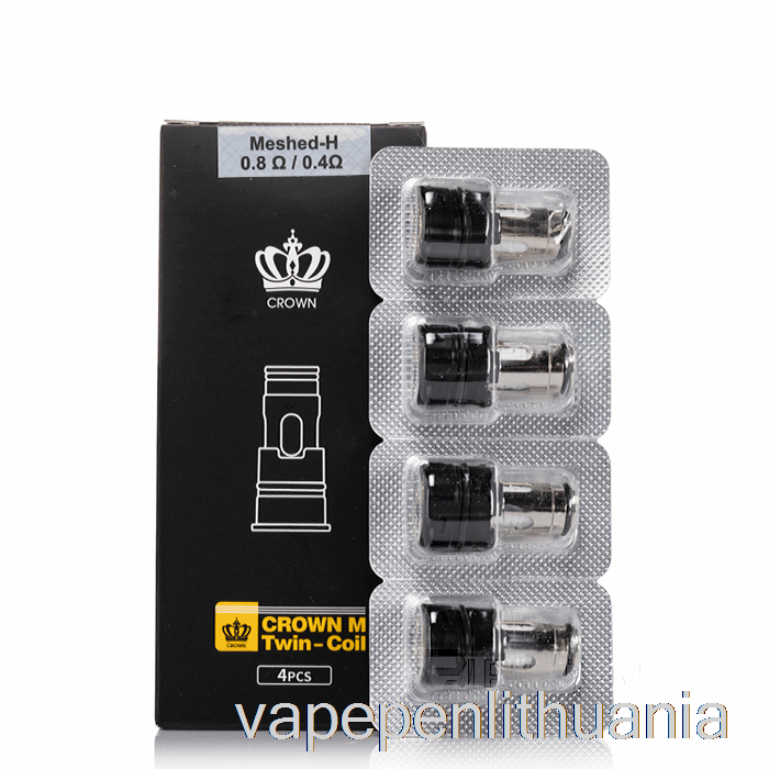 Uwell Crown M Pakaitiniai Ritės 0,4/0,8 Omų Crown M Twin Coils Vape Skystis